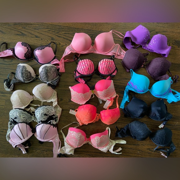 Colorful Victoria’s Secret lot 15 bras size 34B - Picture 2 of 5